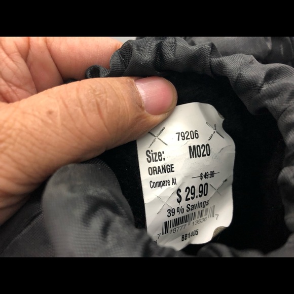 Khombu Youth Kids Black&Orange Faux Boots Size 2M - Picture 7 of 8